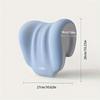 Ergonomic Office Nap Pillow for Supine & Natural Sleep,Portable Light Blue Neck Support Cushion with Adjustable Strap
