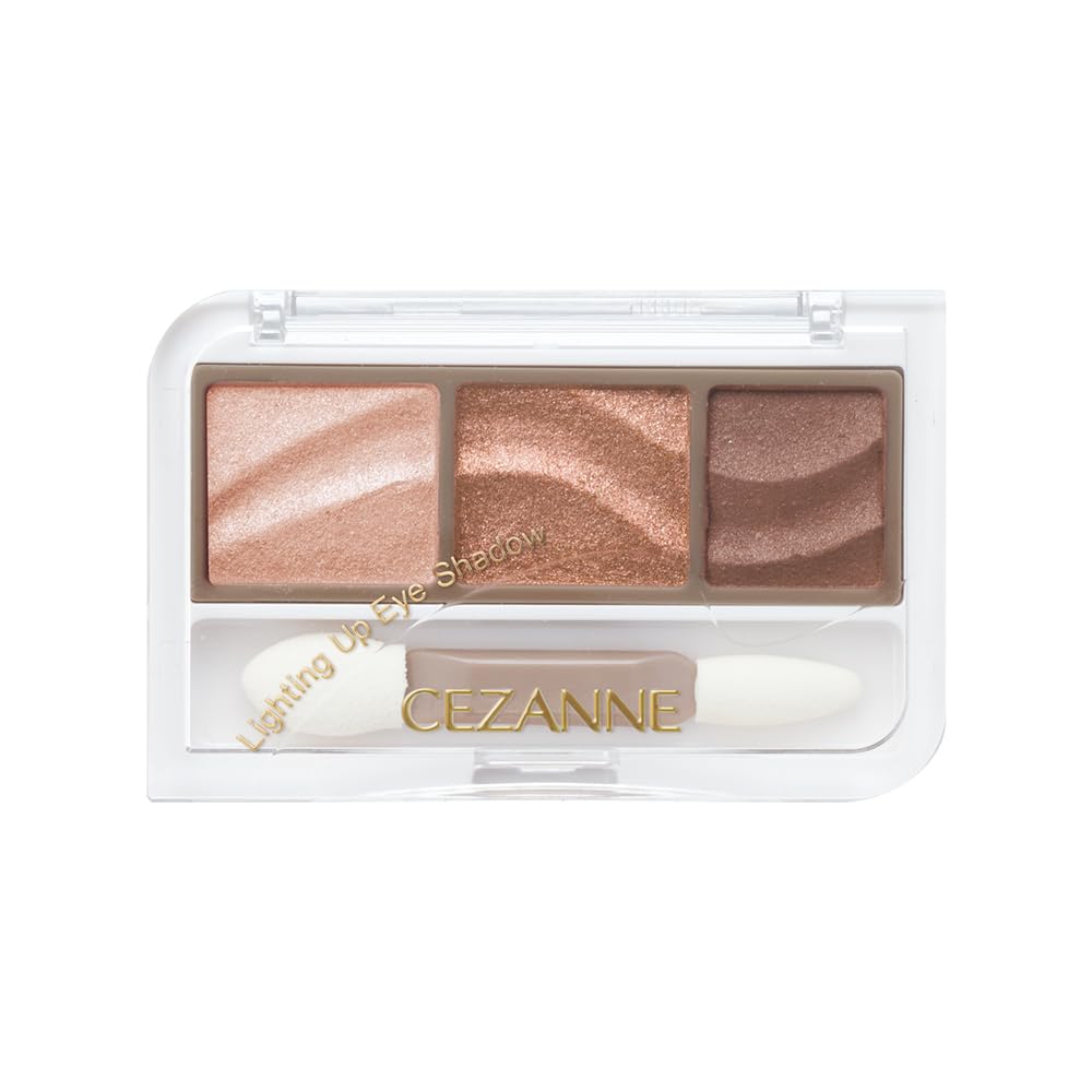 Cezanne Lighting Up Eyeshadow [All 2 Colors] 1.5g - Sheer, Buildable 3-Color Palette for Easy, Delicate Eye Gradation