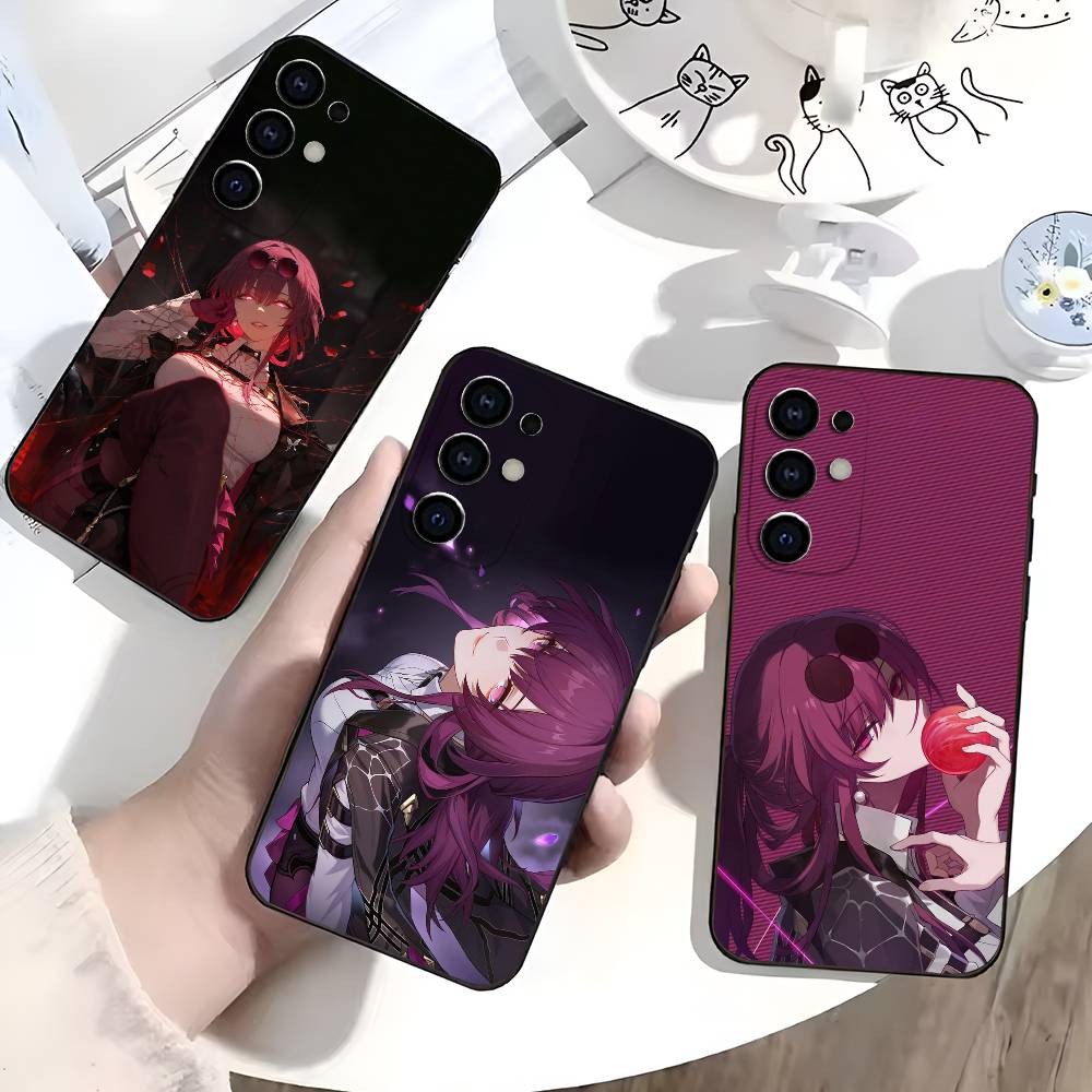 Чехол для телефона Kafka H-Honkai S-Star R-Rail Для Samsung S25,S24,S21,S22,S23,S30,Ultra,S20,Plus, Мягкий силикон Черный чехол