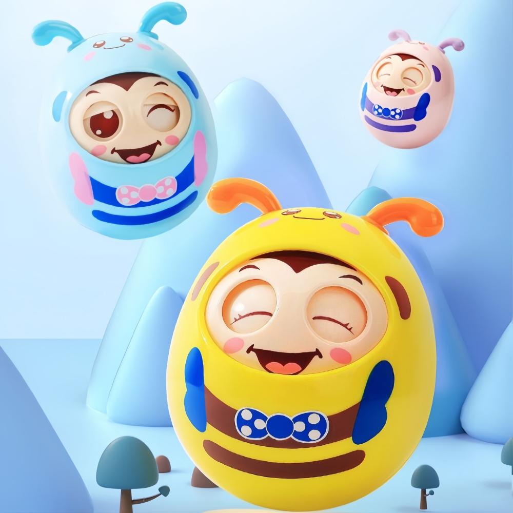 Пчелка-неваляшка Игрушка-качалка для малышей Игрушка для игры на животике для детей 6-12 месяцев Мальчиков Девочек Подарок