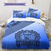 Schalke 04 Pattern Bedding Set Quilt Cover Pillowcase Home Decor Gift (1 * duvet cover + 2 * pillowcase, without core)