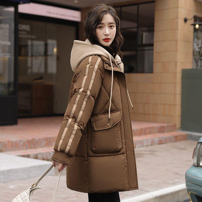 Пальто для женщин зимнее флисовое утолщенное плюшевое искусственное двухпредметное с капюшоном ветровка водонепроницаемая повседневная пуховая куртка