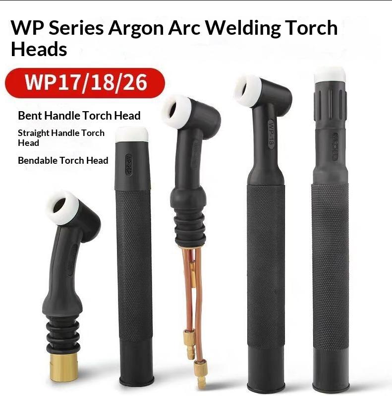 Argon Welding TIG Torch Body Valve Flexible Head Fits WP9/17/18/26 WP9F/17F/18F/26F for Automotive Repair Work
