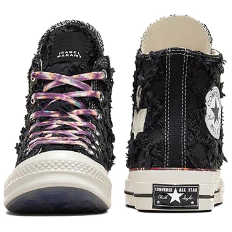 ISABEL MARANT x Converse Chuck 70 удобные и универсальные нескользящие и износостойкие высокие кеды для скейтборда унисекс черные
