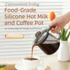 500ml Capacity Silicone Teapot Portable Ergonomic Handle Oil Dispenser Pouring Spout Leakproof Milk Jug Lemonade Making