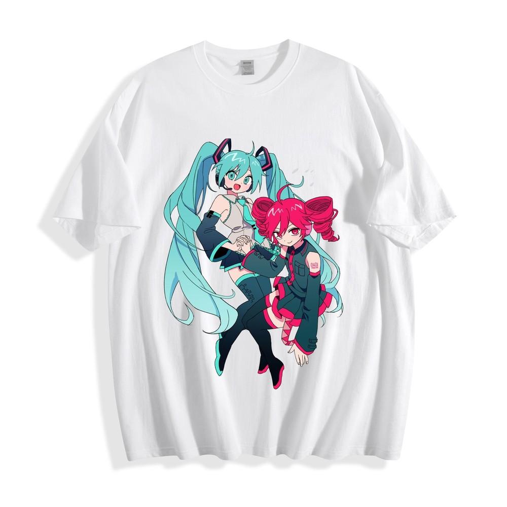 Hatsune Miku X Kasane Teto Hug Duo Tshirt Friendship Graphic Unisex Tee