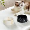 SAIDKOCC Minimalist High-end Natural Marble Pet Bowl cat Dog Food Natural Aesthetic Practical Living Room Durable Fashion Luxury
