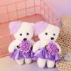 10 шт./набор Плюшевый мини-мишка Букет цветов Плюшевая кукла Мультяшный букет Кукла Подарок на день рождения для девочки