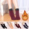Women Winter Warm Thicken Thermal Socks Wool Cashmere Snow Black Skin Seamless Sock Velvet Soft Boots Sleeping Socks