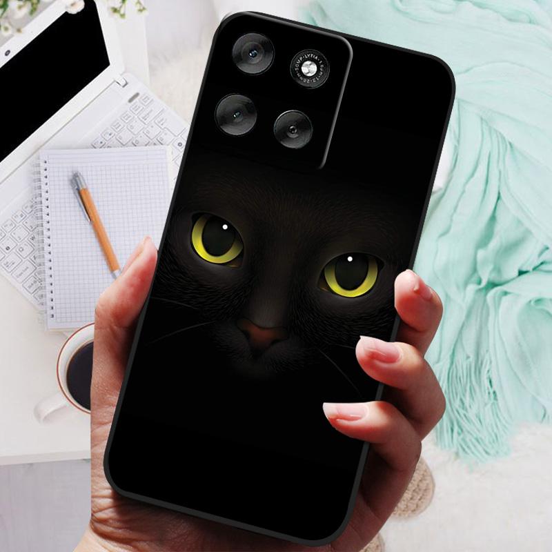 Для Motorola Moto G86 Чехол-бампер Лев Волк Силиконовый Мягкая Задняя Крышка Для Moto G56 G86Power Чехол Для Телефона Moto G56 Защитный Корпус