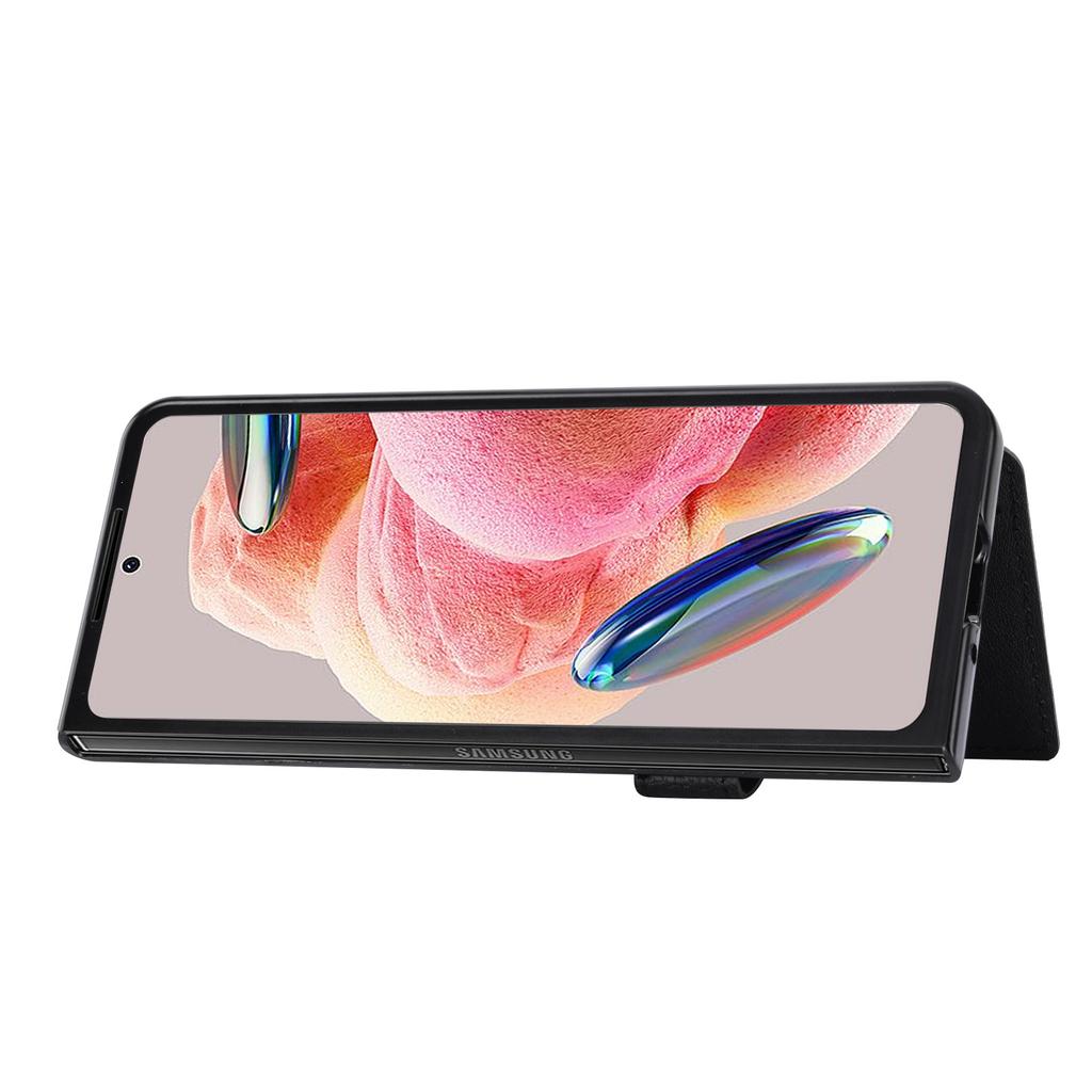 Подходит для чехла мобильного телефона Samsung Z Fold6 Z Fold5 с вставкой-кошельком с рисунком личи, противоударный защитный чехол FOLD4
