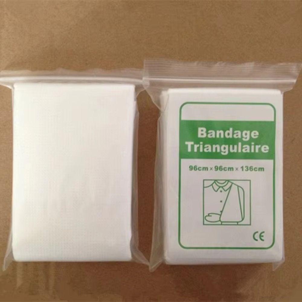 10Pcs Z Folding Hemostatic Kaolin Gauze Fracture Fixation Triangular Bandage Wound Dressing