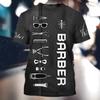 Men T-shirt Hairdresser 3d Print Personalization Tops 5xl Summer Short Sleeve Casual T Shirt Fun Fesigner Clothing Oversized Tee