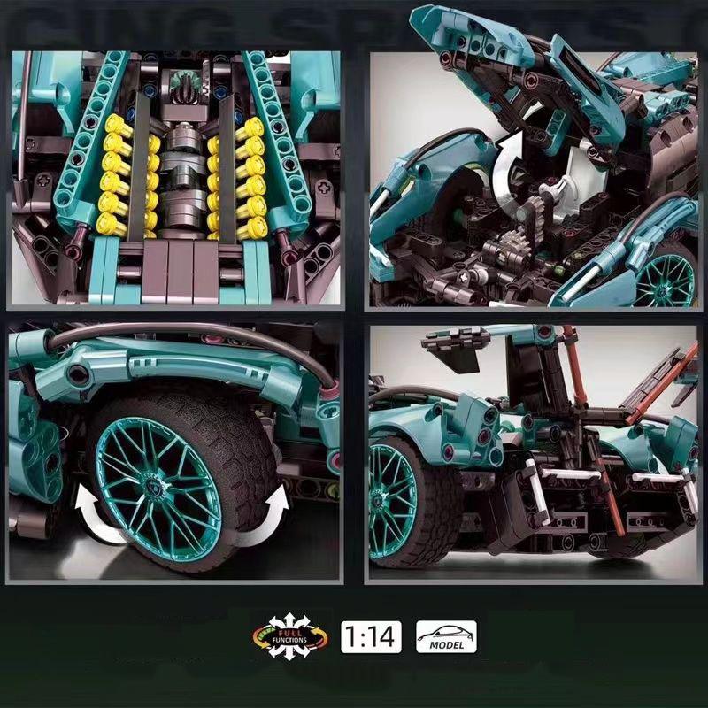 Lamborghinis Racing Car Building Block Set Assembly Sports Vehicle Model Fun Toy Bricks for Kids Gifts