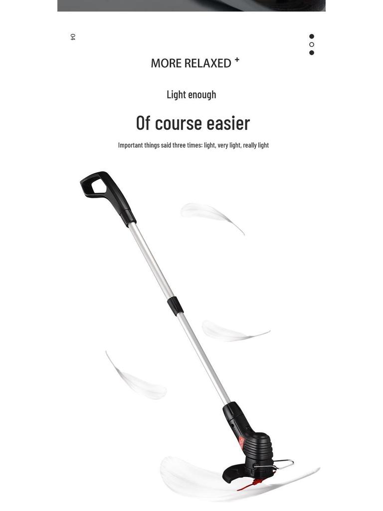 Перезаряжаемая ручная электрическая газонокосилка и садовый триммер