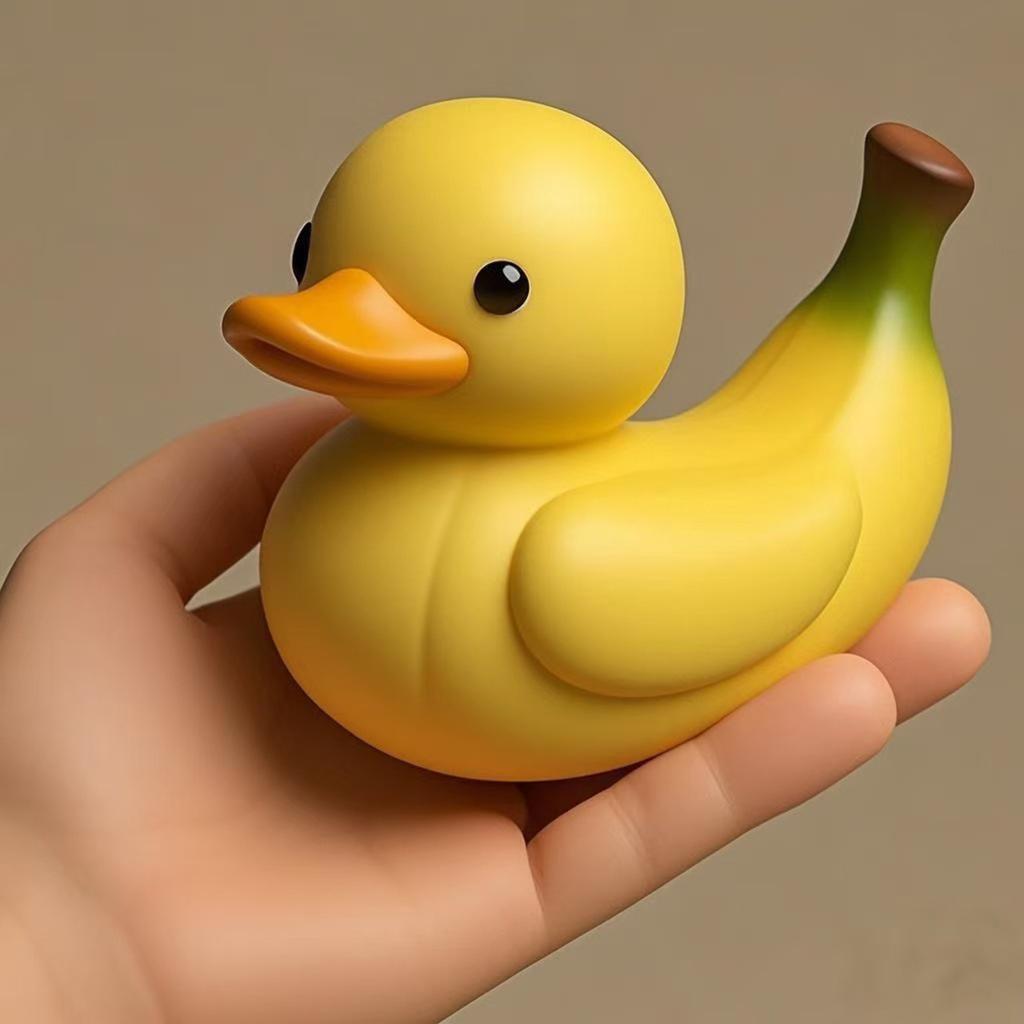 Fruit Duck Resin Figurines Set - Mini Cute Strawberry Ducks Decor for Desk, Garden Party Favors