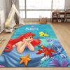 1PC Disney The Little Mermaid Print Carpet for Living Room Bedroom Kid's Room Home Decor Pink Room Decor Area Rug Non-slip Mat