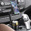 Car Cup & Phone Holder: Multifunctional Water Cup, Drink, and Storage Rack.