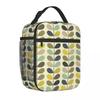 Orla Kiely Multistem Изолированная сумка-тоут для ланча Портативный контейнер для еды Герметичный термокулер Ланч-бокс Школа