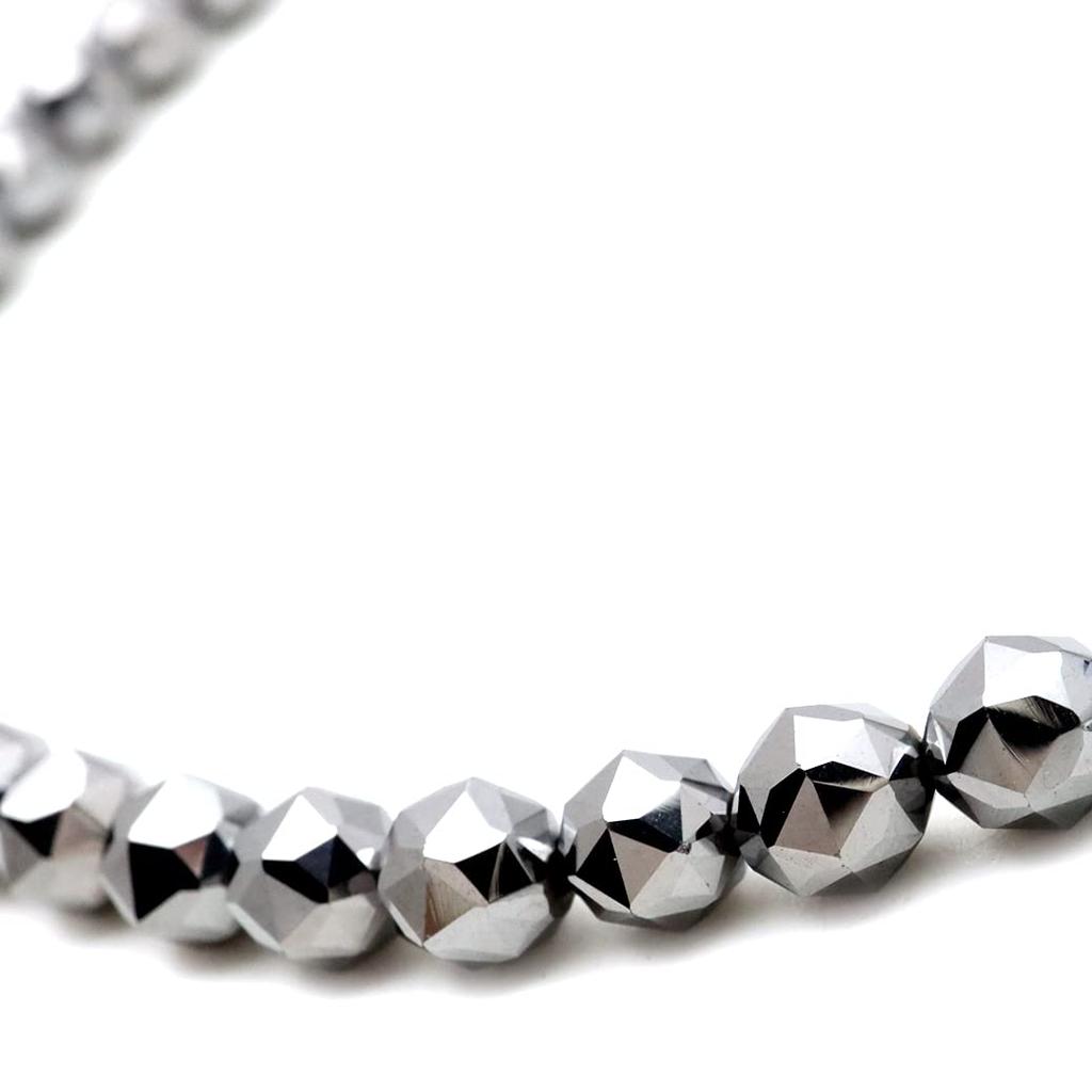 Ожерелье из руды терагерцового диапазона, 6 мм, огранка «звезда», природный камень, магнитный тип, длина 60 см [ЗОЛОТОЙ КАМЕНЬ], прибл.