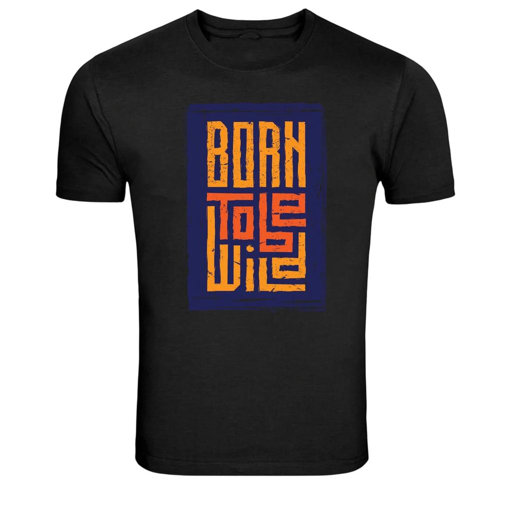 Born To Live Motivational Typography Graphic T-Shirt