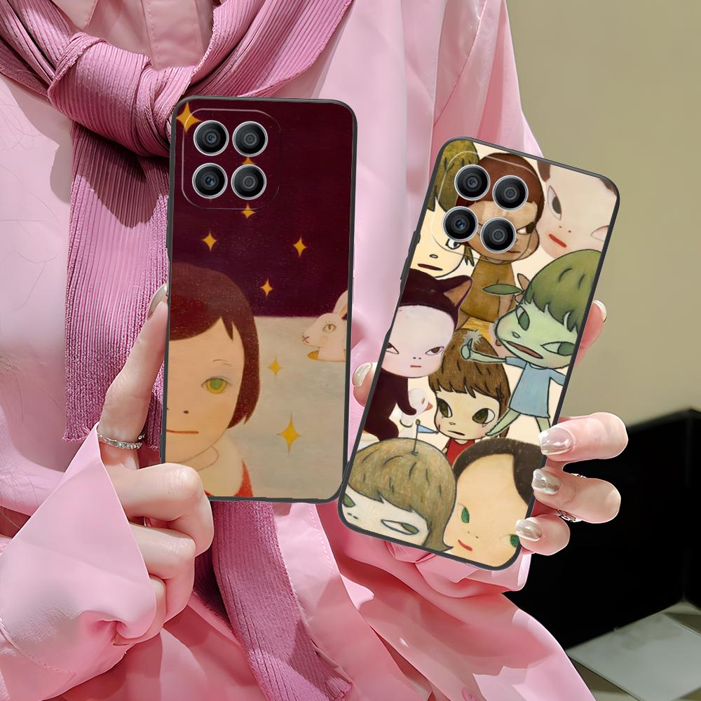 Чехол для телефона в стиле аниме Ёситомо Нара для Honor 90 80 70 60 50 30 20 10 9 8 7 Pro S SE Lite 5G Цветной печатный чехол Красивый чехол