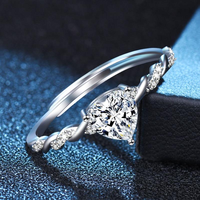925 Sterling Sliver Rings Shining Classics Zircon for Women Wedding Engagement Jewelry Fashion Luxury Gift High Quality
