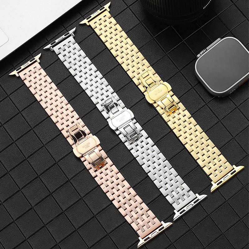 Совместимый стальной браслет-бусины для Apple Watch
