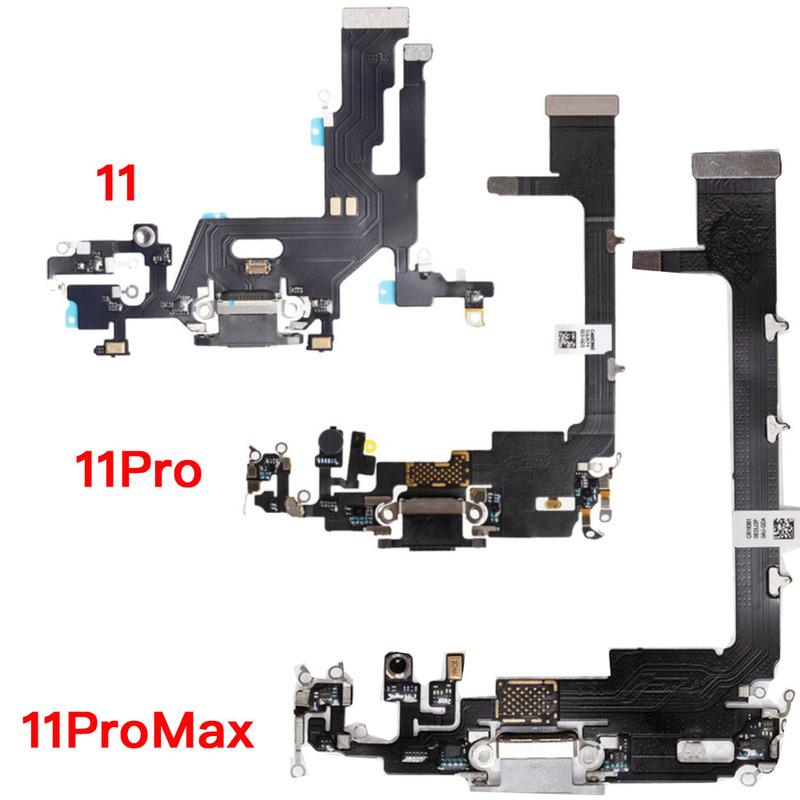 Charging Port Flex Replacement For iPhone 11 12 Mini Pro Max USB Charger With Microphone Connector Flex Cable