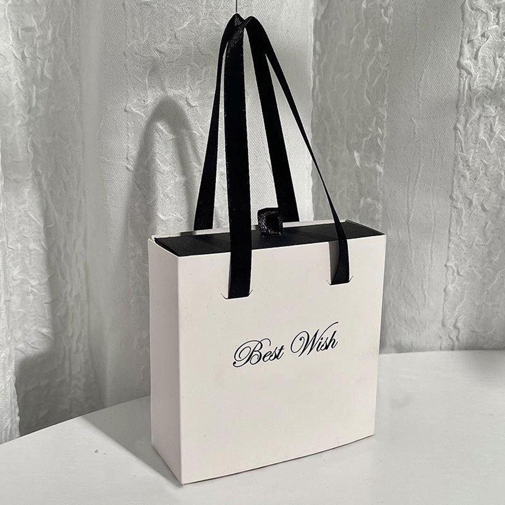 Bracelet Packaging Boxes Rectangle Jewelry Display Gift Handbag Earrings Displays Case Jewelry Box