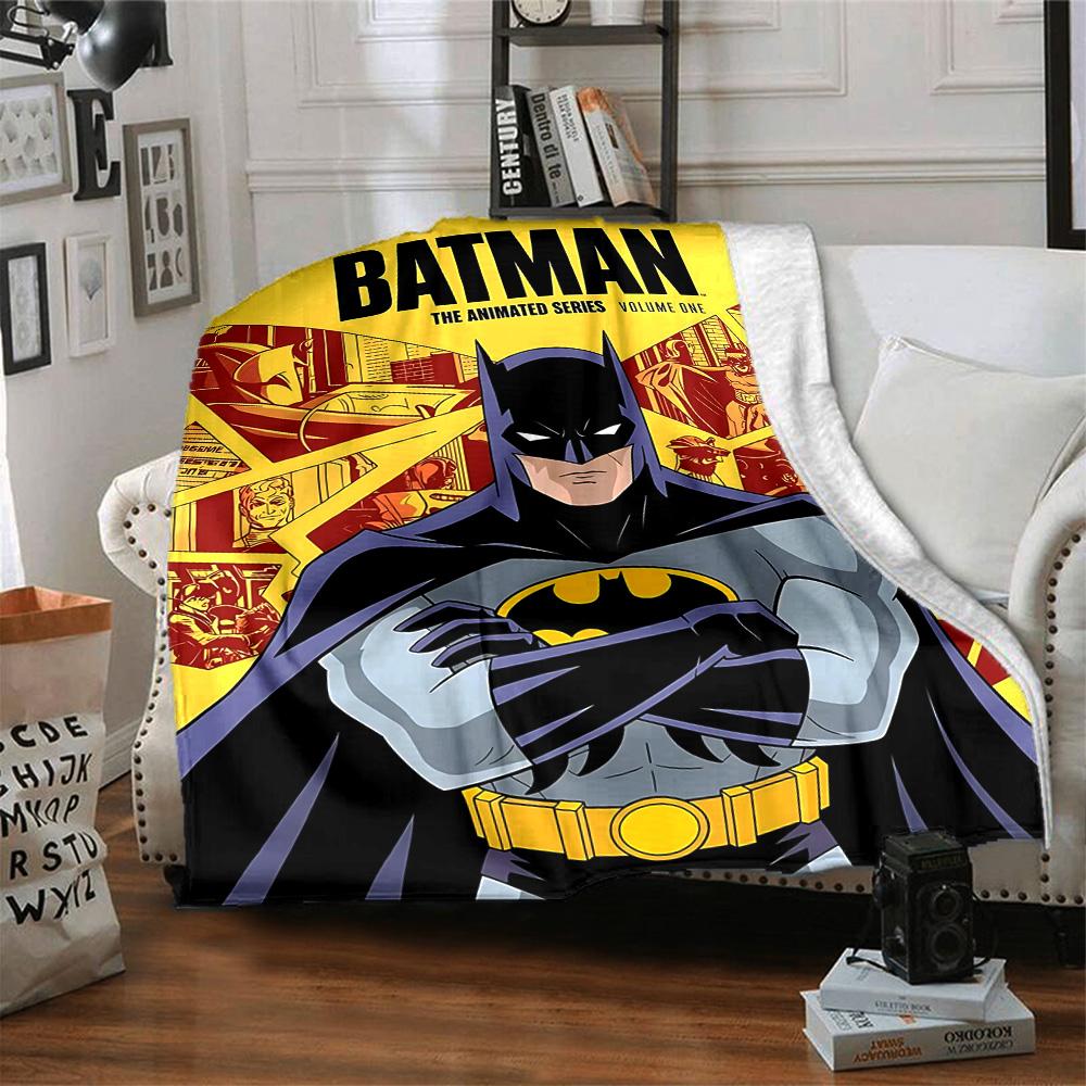 Batman Series Flannel Blanket Super Soft Warm Cozy Blanket For Sofa Bed Office Travel Allseason Home Decor Gift