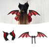 Bat Ears Headbands Teens Anime Cosplay Hairband Women Faux Furs Plush Hair Hoop for Cosplay and Themed Parties