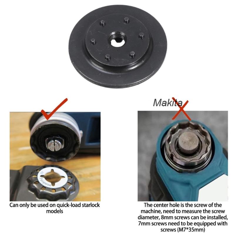 Колеблющийся пильный адаптер для машин с хвостовиком для установки обычной пильной фрезы Многофункциональный инструмент