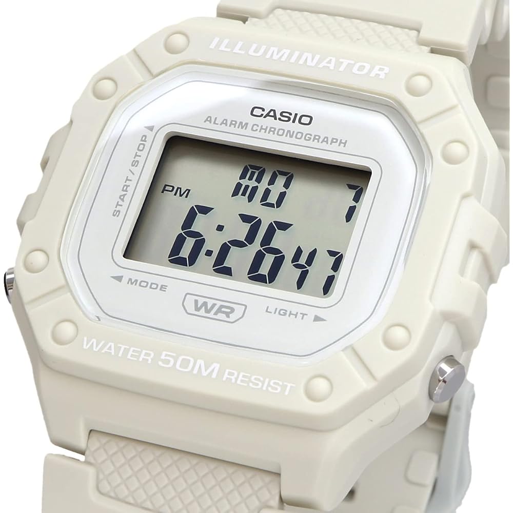 [Casio] CASIO Стандартные цифровые часы W-218HC-8AV Мужские и женские Дешевые Casio Бежевые Зарубежная модель [Параллельный импорт]