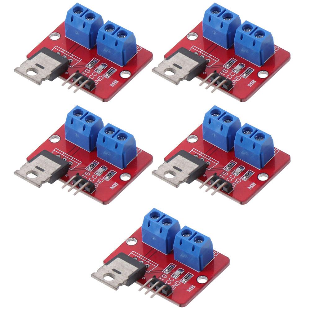 5pcs IRF520 MOSFET Driver Module Driver Module Compatible With Microcontroller MOSFET Button Drive Arduino MCU ARM