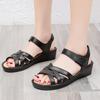 Women's Sandals Summer Flat Bottom Soft-soled Beach Sandals Mother Shoes