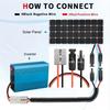 Кабель-удлинитель для солнечных панелей 4 мм 12 AWG с разъемом/кольцевым клеммой 50 А для RV, автомобильного зарядного устройства, адаптер-соединитель для солнечных панелей