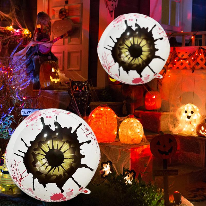 2/4 шт. Форма глазного яблока Темный стиль Хэллоуинские украшения Реквизит для создания хоррор-сцены Фестивальные украшения 22 дюйма