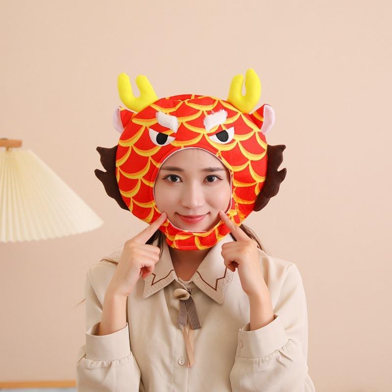 Маскот дракона, ретро чехол для крана в виде чешуи, реквизит для фото, мультяшный головной убор, реквизит для выступления