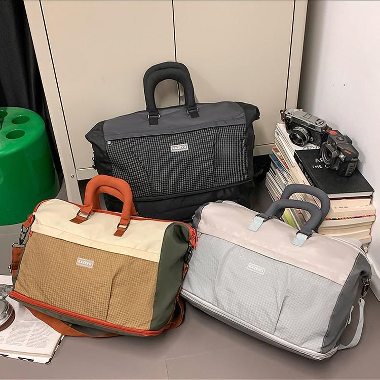 Expandable Lightweight Travel Bag with Wet/Dry Separation & Large Capacity - Foldable Sports, Fitness, & Yoga Bag