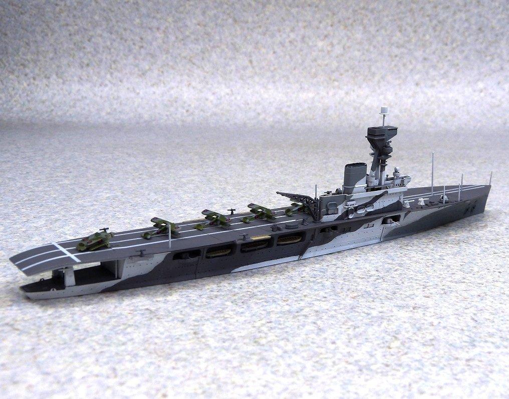 Aoshima Bunka Kyozai Серия Waterline Авианосец Королевского Флота HMS Hermes Битва у Цейлона в Индийском океане Пластиковая модель 1/700