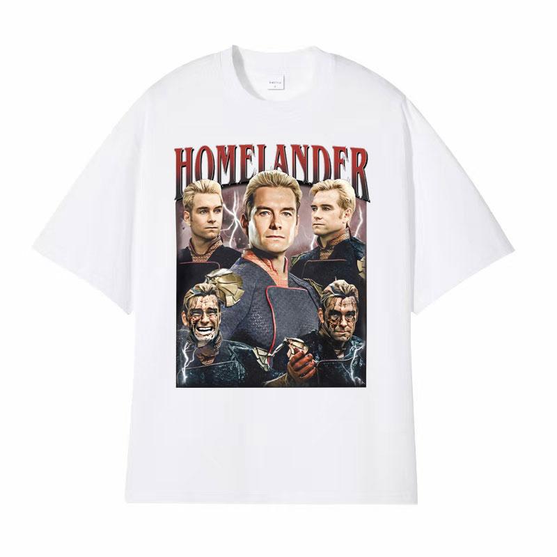 Limited The Homelander The Boys Season 4 The Boyz Vintage Graphic T Shirts Men Women Fashion Classic ONeck Short Sleeve Tshirt