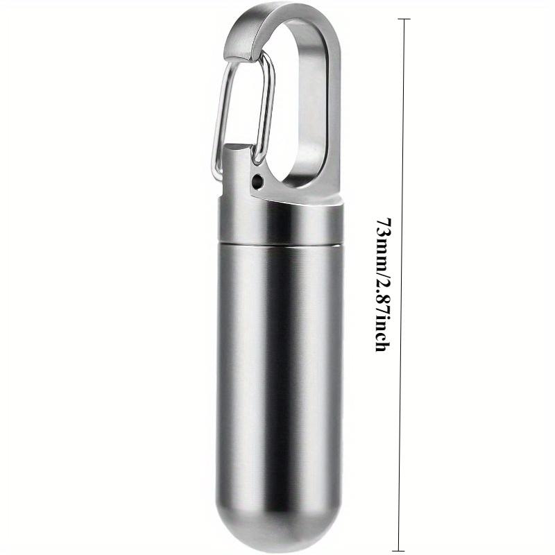 Брелок-таблетница, Портативная водонепроницаемая таблетница, Дорожная таблетница, Милая брелок-таблетница для ношения в походах и кемпинге.