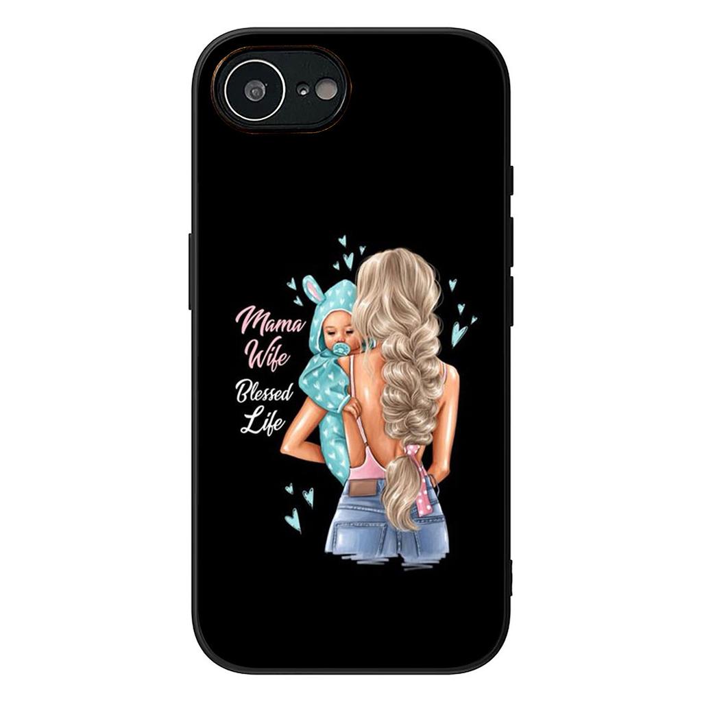 Family Boy Woman Baby Girl Mom Phone Case for Samsung Galaxy S25 Edge S24 S23 FE Plus Ultra A16 A15 A55 A57 5G Protective Cover