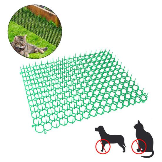 Коврик отпугивающий кошек с шипами Коврик против кошек Подходит для домашних животных Отпугиватель кошек от скатов Садовый забор для животных