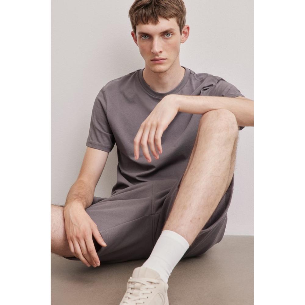 Футболка HM Regular Fit, темно-серая