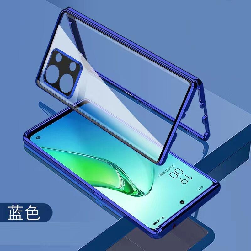 Полный чехол 360 для OnePlus Nord 3 5G Двустороннее магнитное притяжение Закаленное стекло Защитная крышка для One Plus Nord3 ACE 2V