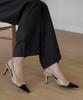 Двухцветные туфли-слингбэки Sappun Sabina на каблуке (5/7 см)