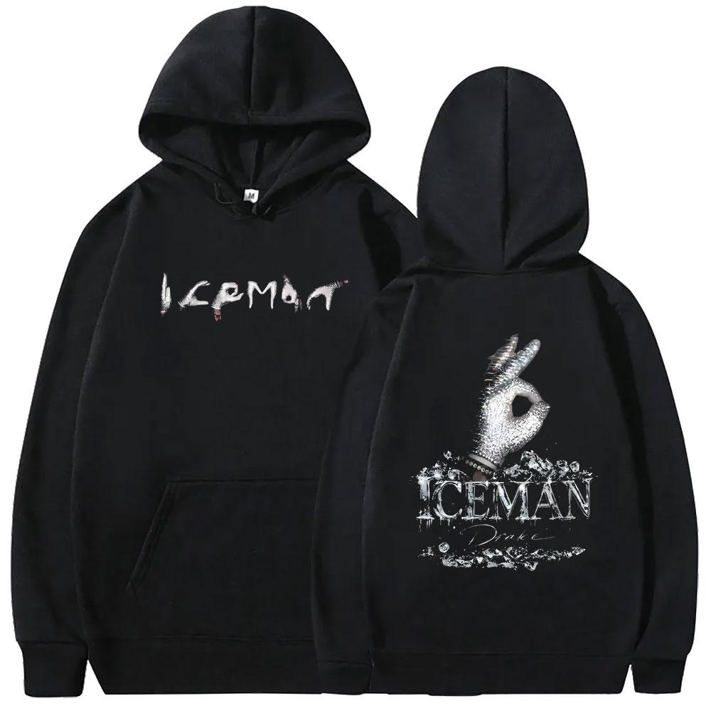 Rapper Drake ICEMAN Album Double Sided Print Hoodie Women Fashion Hip Hop Streetwear Women's Casual Vintage Hoodies