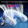 Новый подвесной вентилятор на шею USB-зарядка портативный маленький вентилятор студенческий офис спортивный цифровой дисплей подвесной вентилятор на шею портативный летний прохладный
